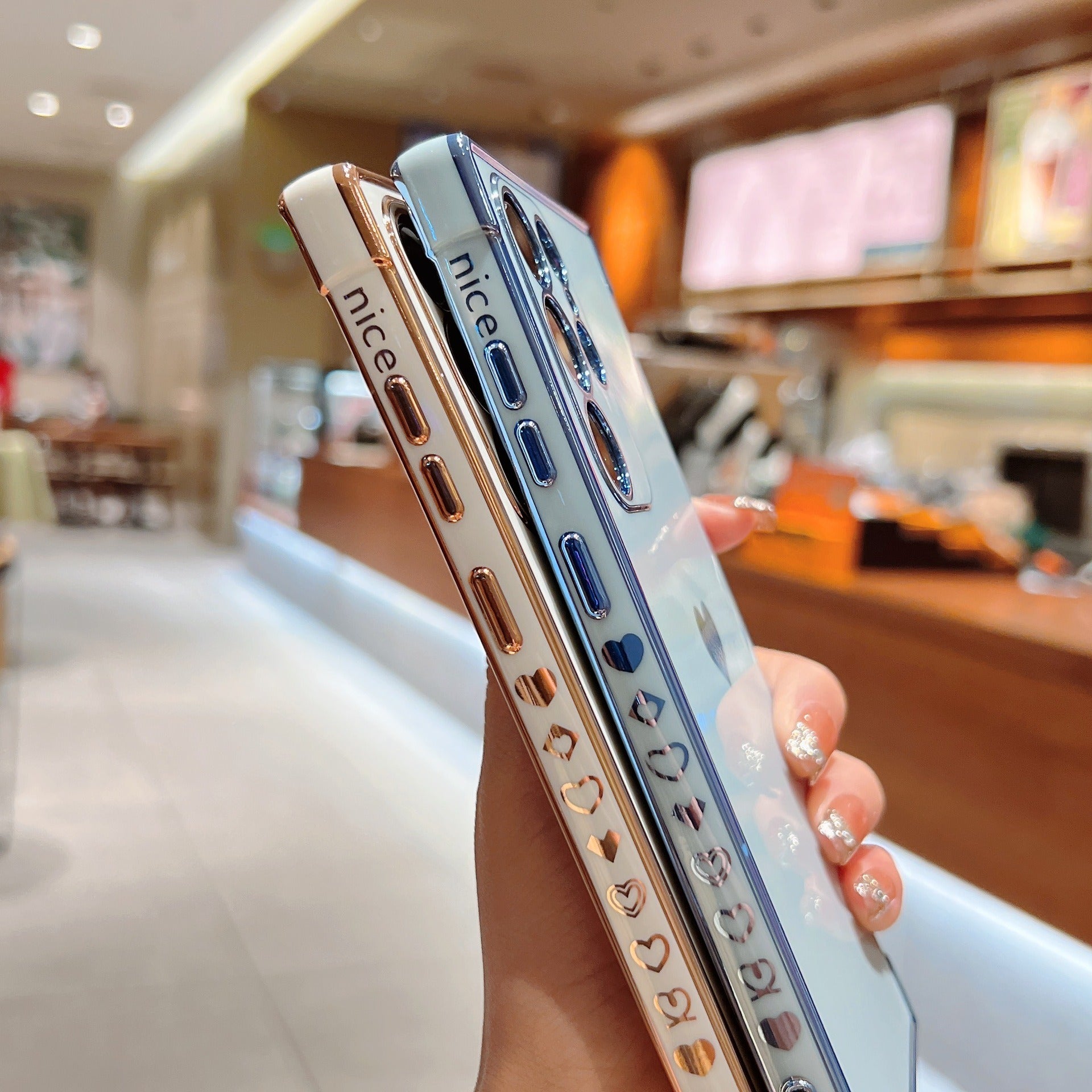 Luxury Heart-Shaped Silicone Phone Case for Galaxy S22